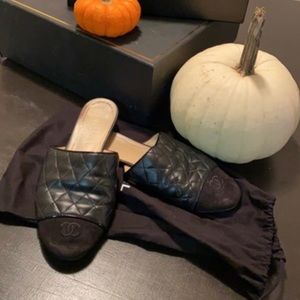 BEAUTIFUL Chanel Mules Preowned Box/Dustbags Inc.